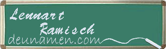 Lennart Ramisch Visitenkarte
